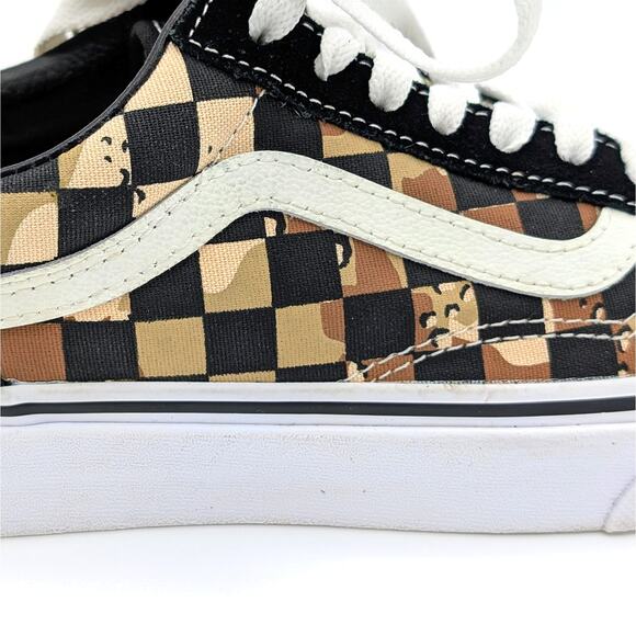 Vans Old Skool Shoes Mens 4.5 Womens 6 Unisex Desert Camo Checkerboard 500714 - Picture 3 of 9